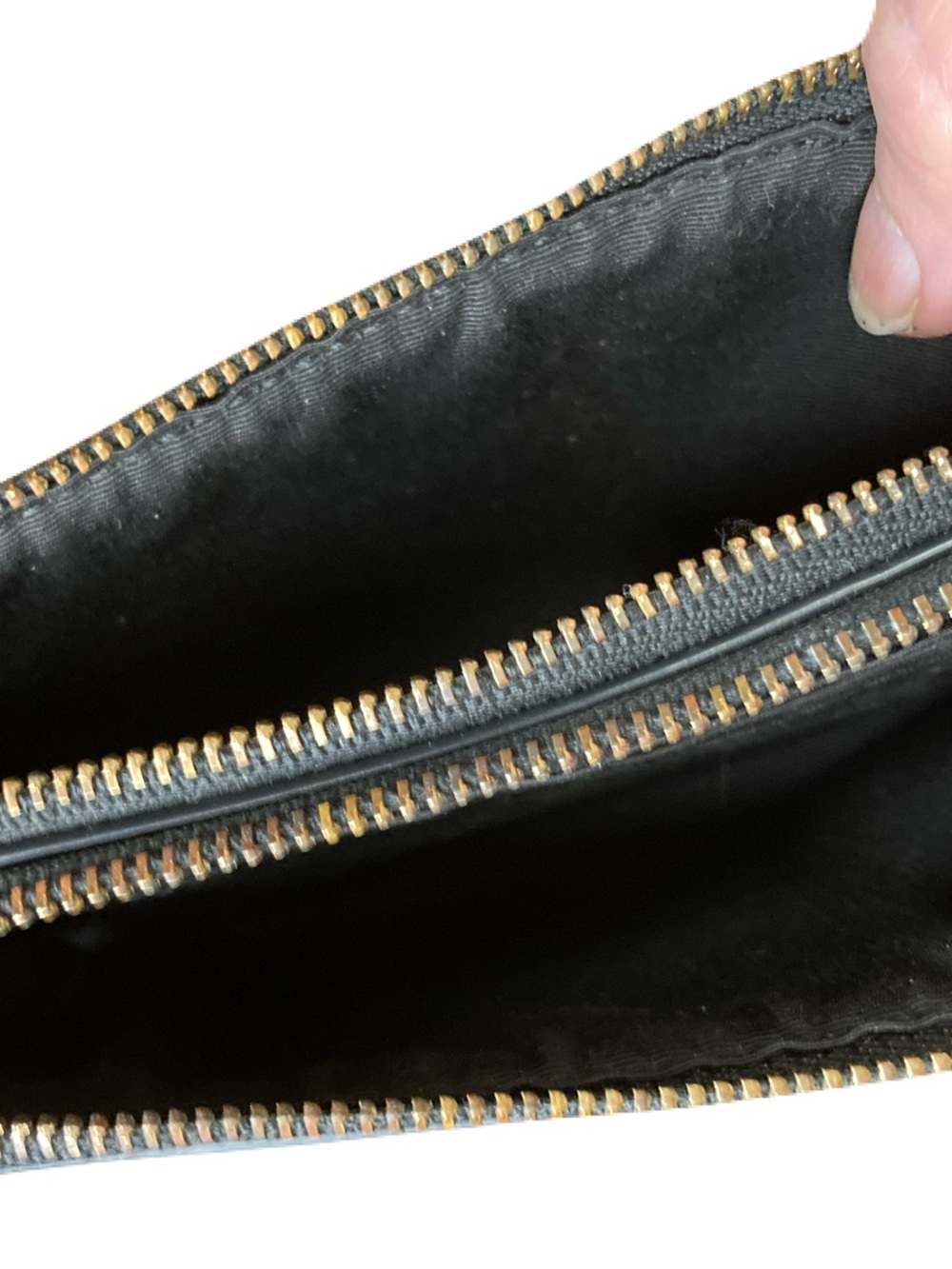 Coach Double Corner Zip Wristlet Metallic Brown Signature Canvas Gold-Tone - Picture 11 of 15